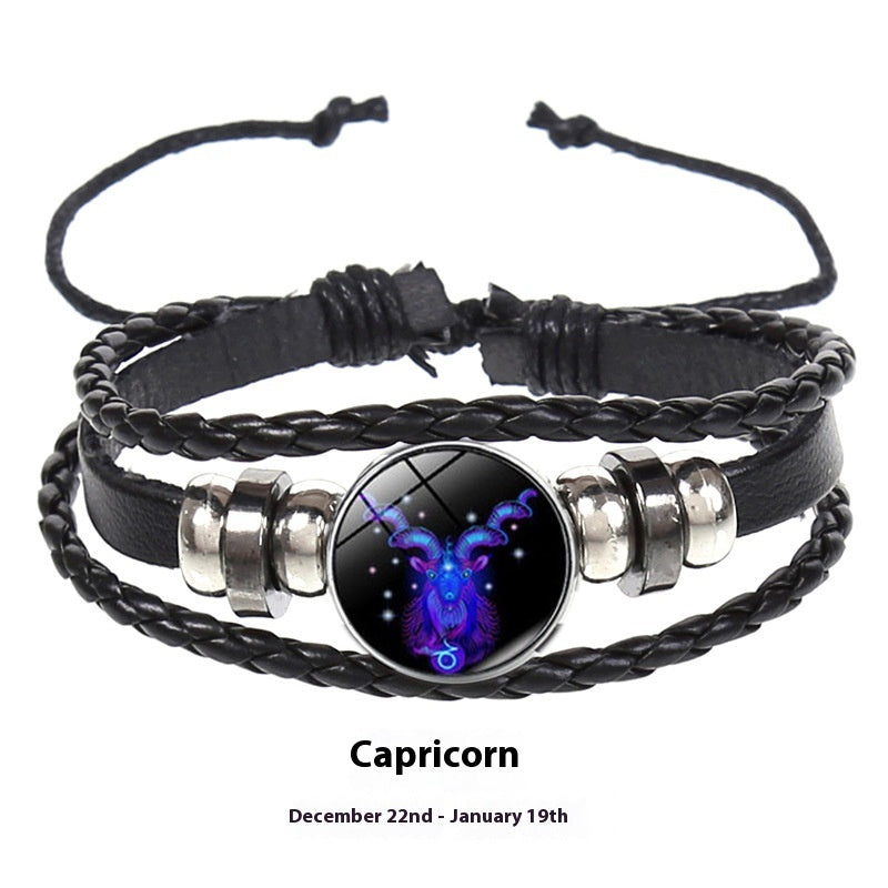 12 Constellations Multi-Layer Glow Bracelets For Couple