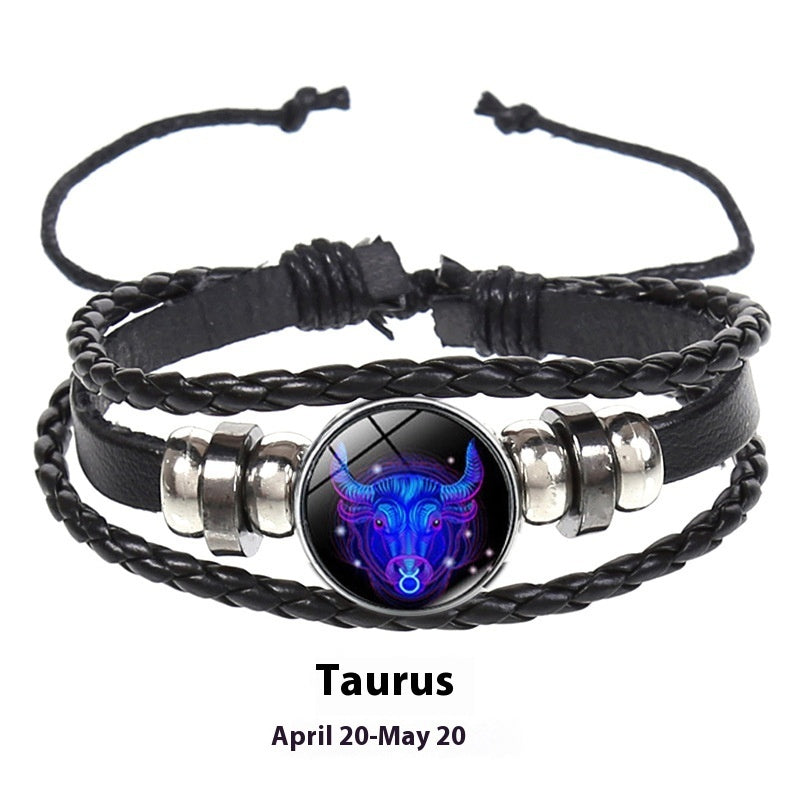 12 Constellations Multi-Layer Glow Bracelets For Couple