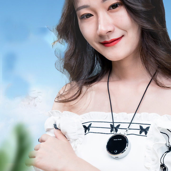 Portable Hanging Neck Air Purifier: Breathe Easy To Go