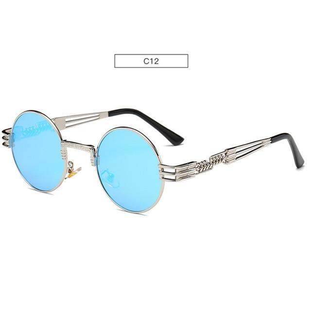 Gold Metal John Lennon Round Sunglasses Retro Style