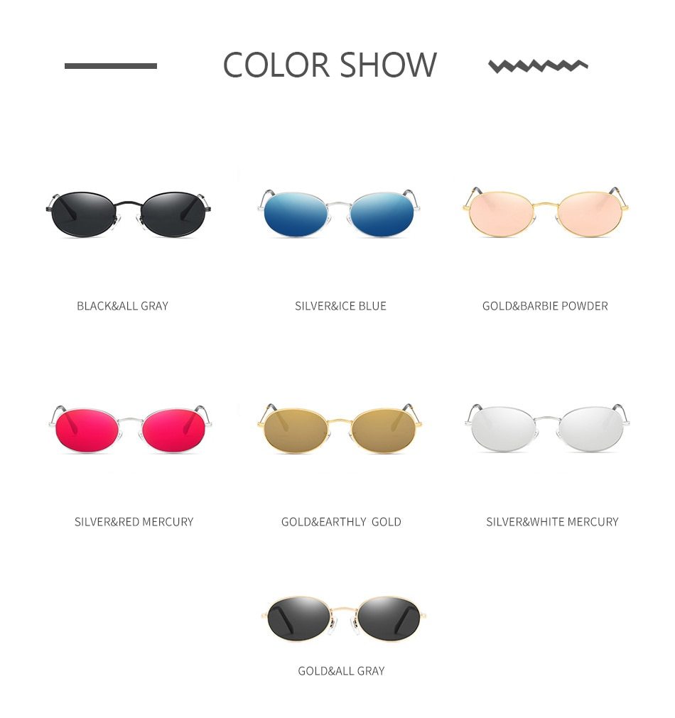 Fashion Women’s Sunglasses With Oval Design, Luxury Brand