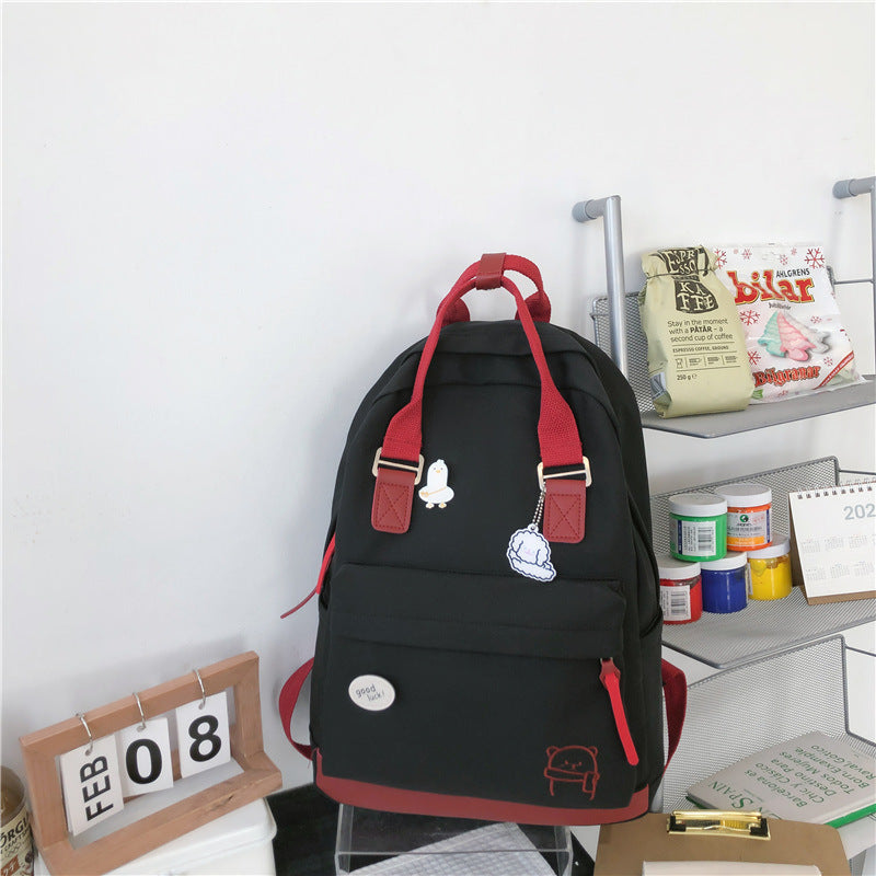 Stylish Harajuku Nylon Backpack: Anti-Theft & Fashionable