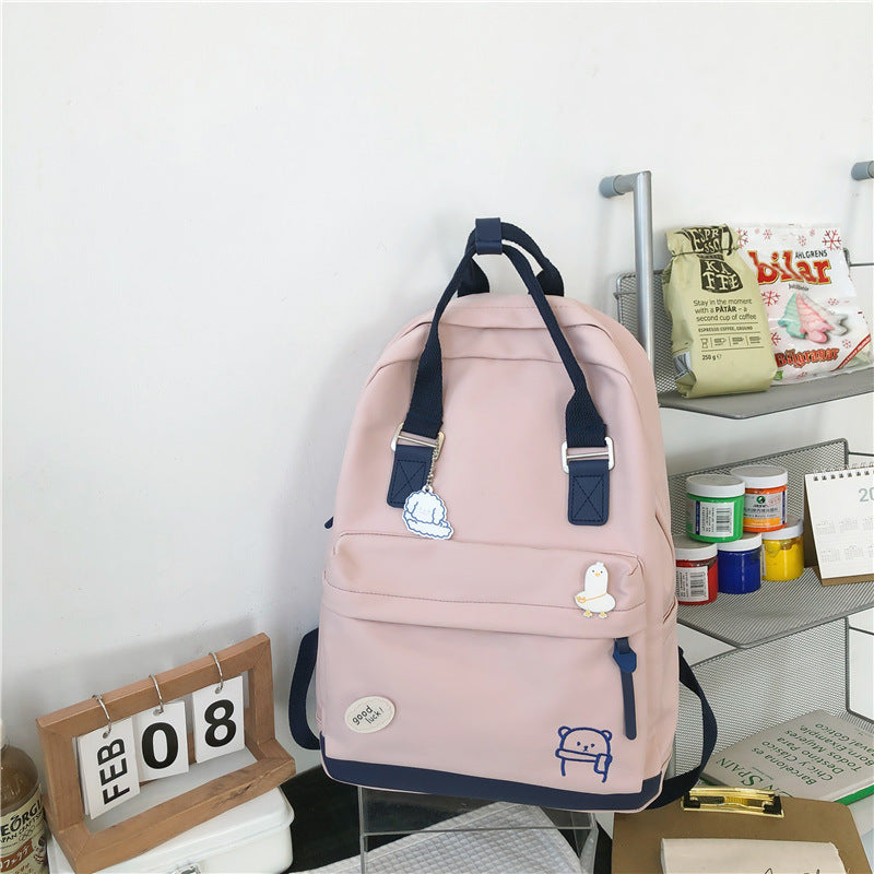 Stylish Harajuku Nylon Backpack: Anti-Theft & Fashionable