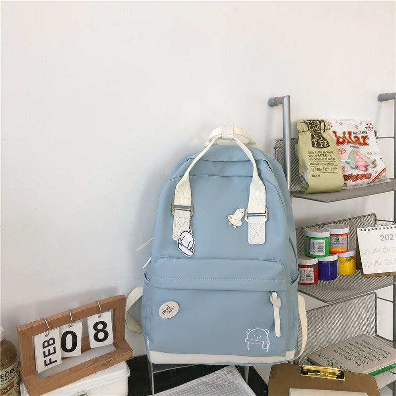 Stylish Harajuku Nylon Backpack: Anti-Theft & Fashionable