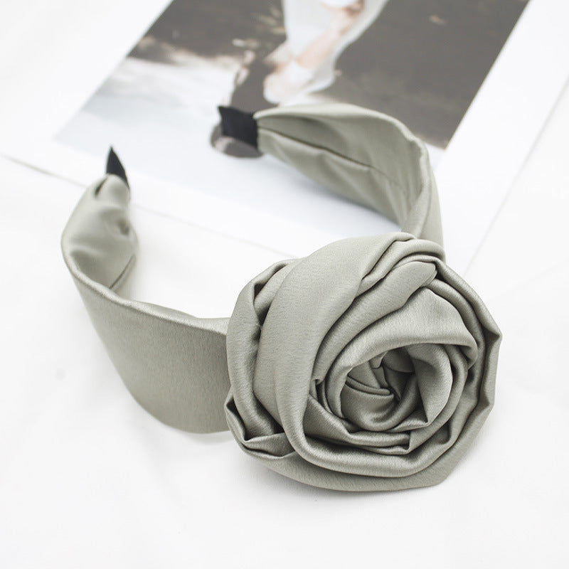 Fabric Satin Hairpin & Headband Stylish Duo
