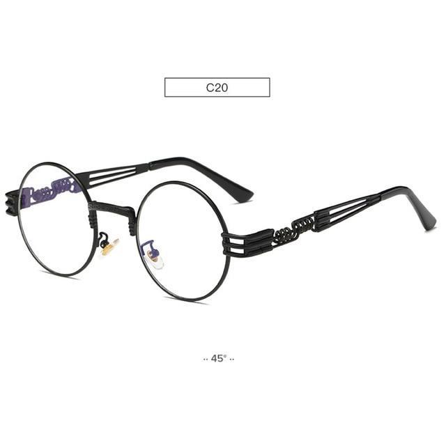 Gold Metal John Lennon Round Sunglasses Retro Style