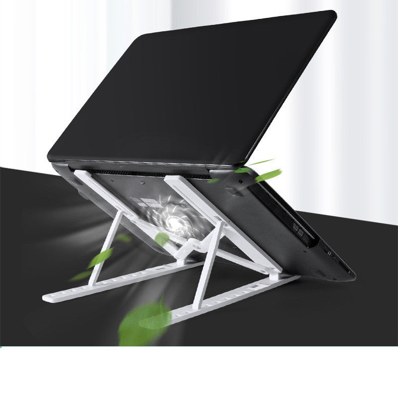 Portable Laptop Folding Stand With Cooling & Storage