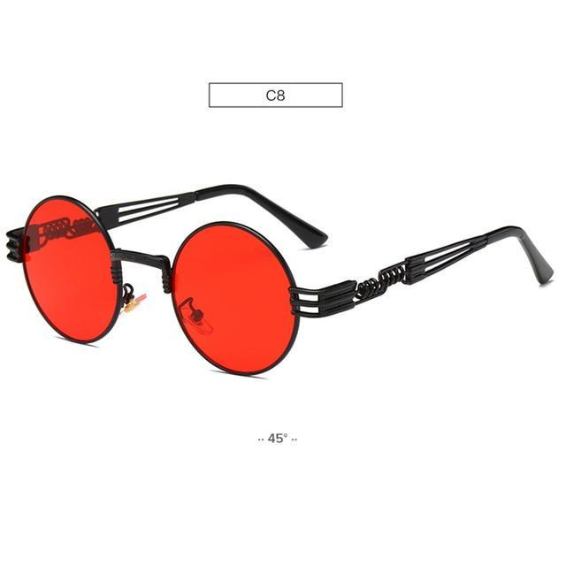 Gold Metal John Lennon Round Sunglasses Retro Style