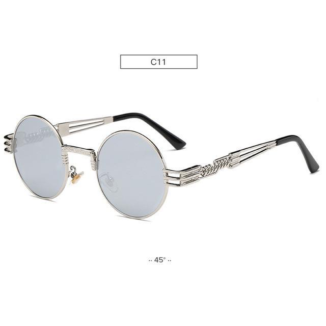 Gold Metal John Lennon Round Sunglasses Retro Style