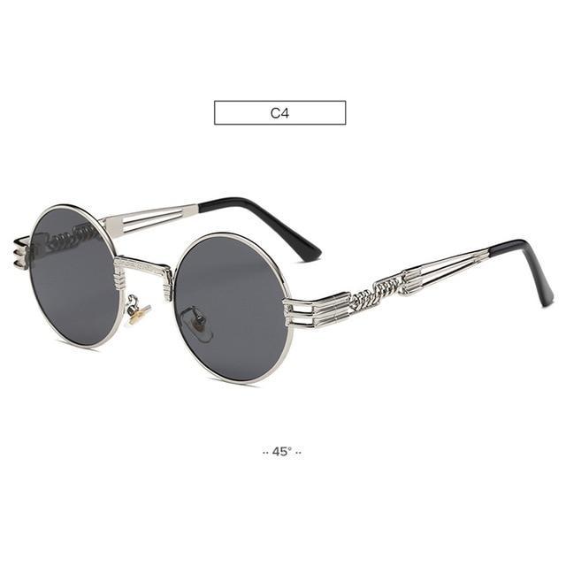 Gold Metal John Lennon Round Sunglasses Retro Style