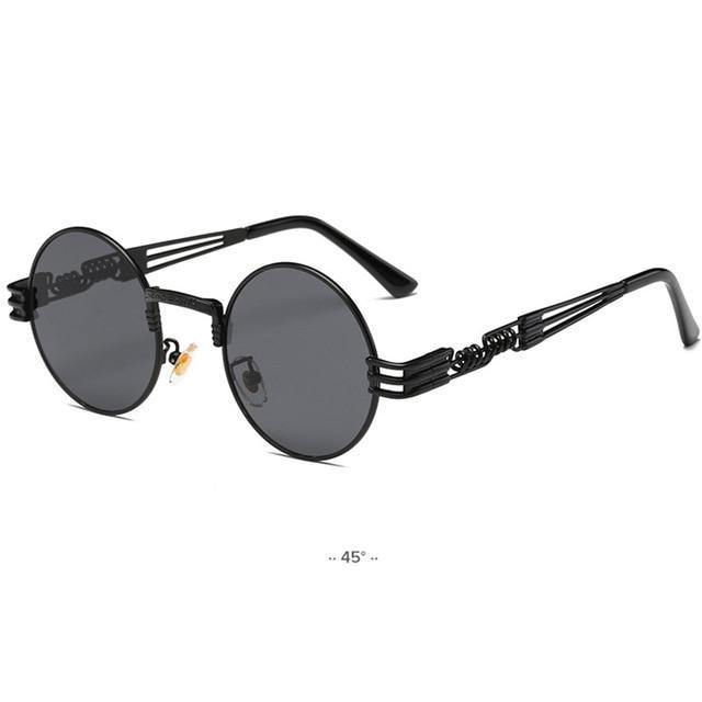 Gold Metal John Lennon Round Sunglasses Retro Style