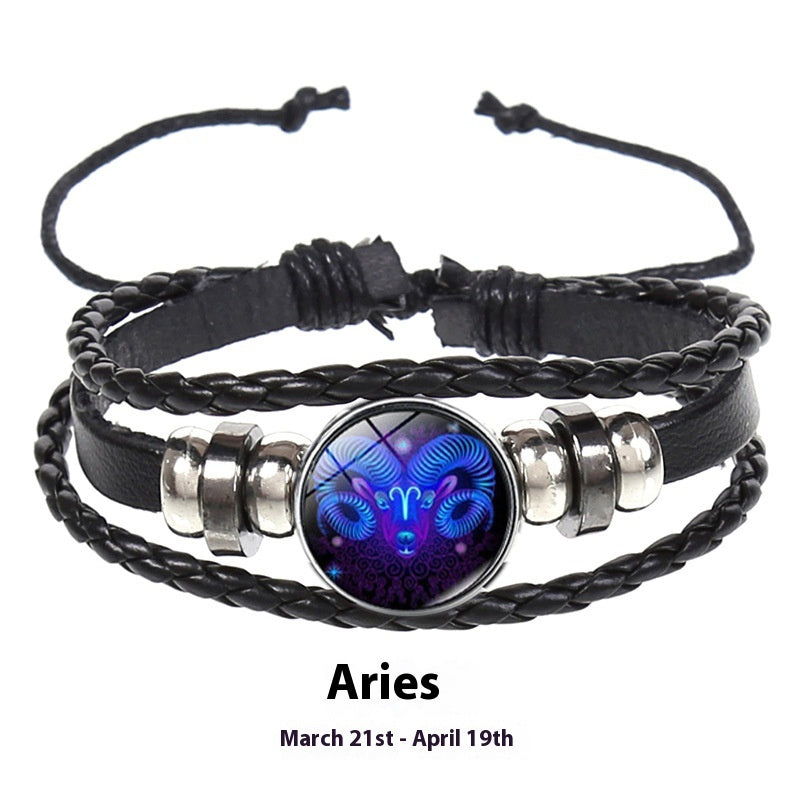 12 Constellations Multi-Layer Glow Bracelets For Couple