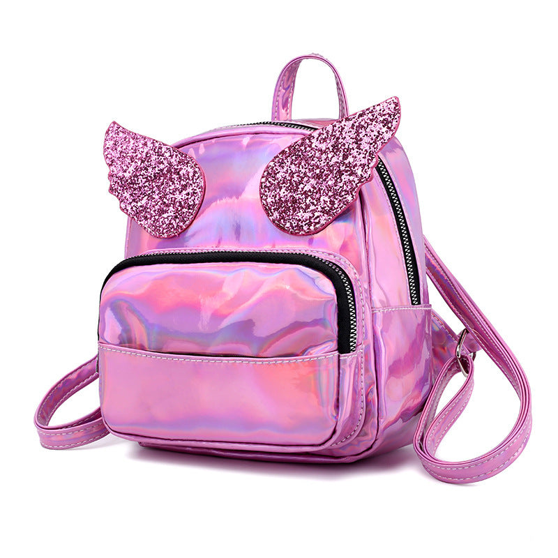 Fashion Cute Laser Sequins Backpacks with Sequins Wings