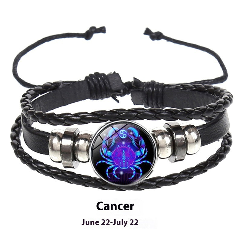 12 Constellations Multi-Layer Glow Bracelets For Couple