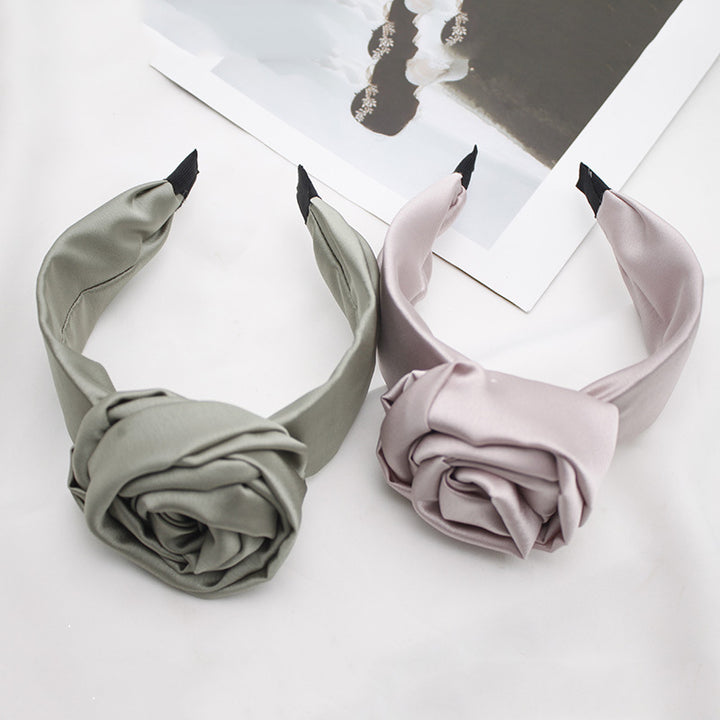 Fabric Satin Hairpin & Headband Stylish Duo