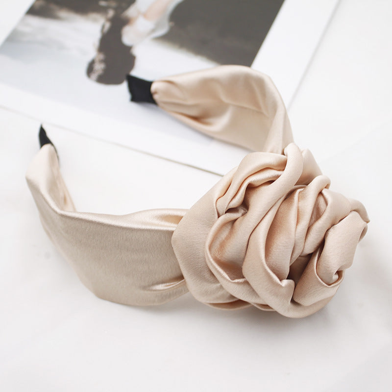 Fabric Satin Hairpin & Headband Stylish Duo