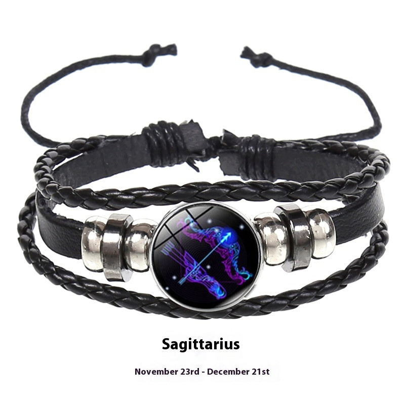 12 Constellations Multi-Layer Glow Bracelets For Couple