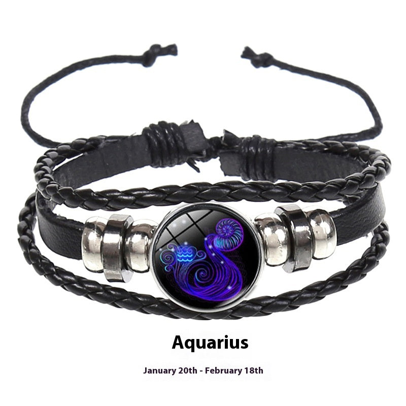 12 Constellations Multi-Layer Glow Bracelets For Couple